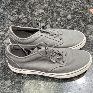 Vans Kids Gray Canvas Sneakers